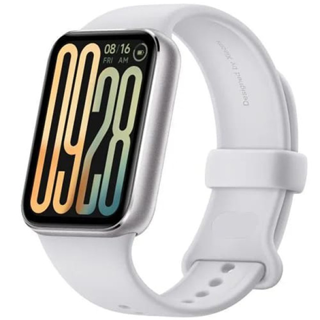 Фитнес-браслет Xiaomi Smart Band 9 Pro M2401B1 (Международная версия) Серебристый, с белым силиконовым ремешком Фитнес-браслет Xiaomi Smart Band 9 Pro M2401B1 (Международная версия) Серебристый, с белым силиконовым ремешком