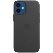 Чехол для iPhone 12 mini Apple Leather Case with MagSafe (MHKA3ZE/A) черный - фото