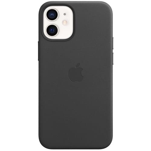 Чехол для iPhone 12 mini Apple Leather Case with MagSafe (MHKA3ZE/A) черный
