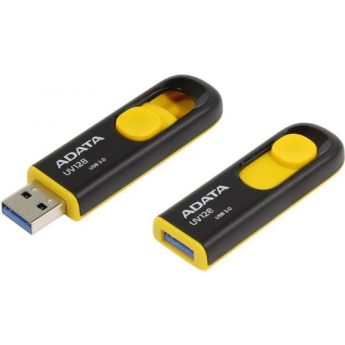 USB Флеш 16GB A-Data DashDrive UV128 (черно-желтый)