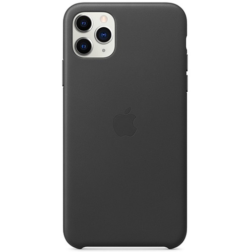 Чехол для iPhone 11 Pro Max Apple Leather Case (MX0E2ZM/A) черный
