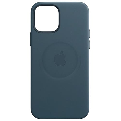 Чехол для iPhone 12 и 12 Pro Apple Leather Case with MagSafe (MHKE3ZE/A) балтийский синий