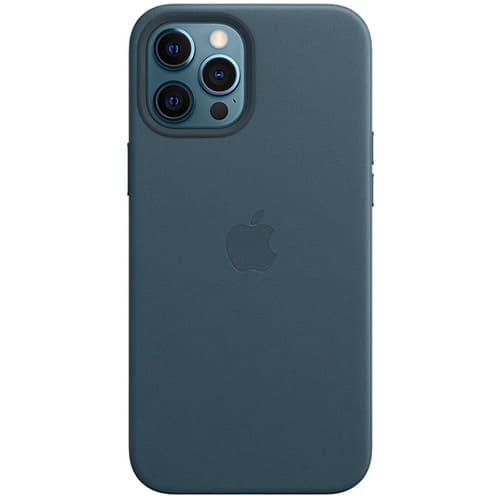 Чехол для iPhone12 Pro Max Apple Leather Case with MagSafe (MHKK3ZE/A) балтийский синий 