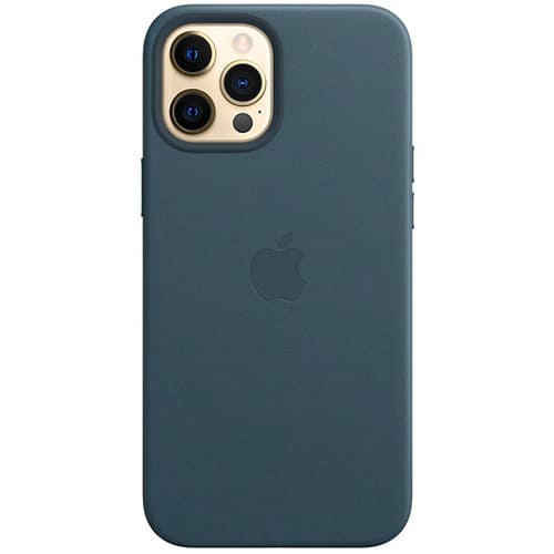 Чехол для iPhone12 Pro Max Apple Leather Case with MagSafe (MHKK3ZE/A) балтийский синий 