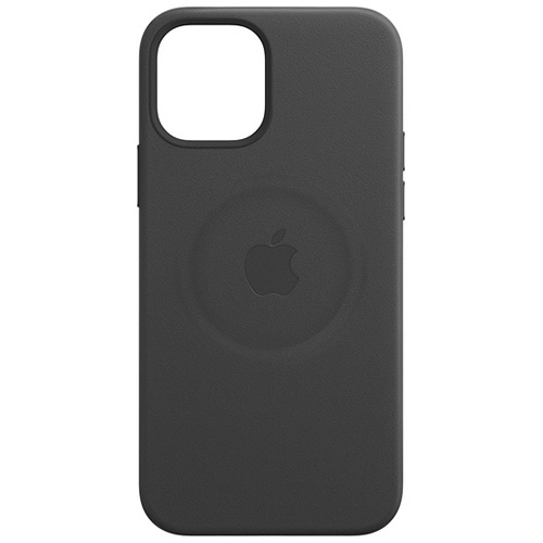 Чехол для iPhone 12 и 12 Pro Apple Leather Case with MagSafe (MHKG3ZE/A) черный