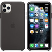 Чехол для iPhone 11 Pro Max Apple Silicone Case (MX002ZM/A) черный - фото