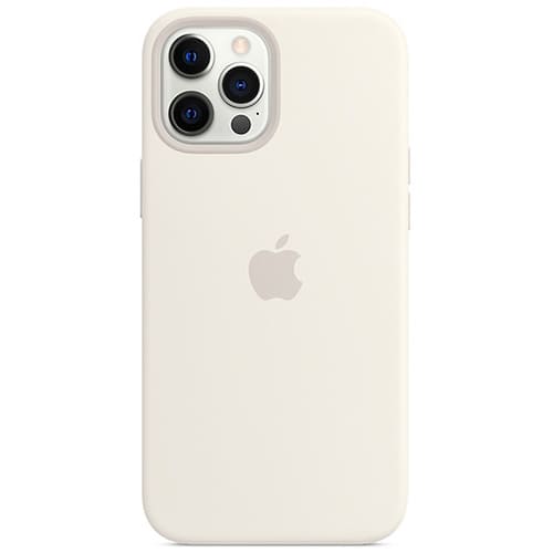 Чехол для iPhone12 Pro Max Apple Silicone Case with MagSafe (MHLE3ZE/A) белый 