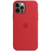 Чехол для iPhone 12 и 12 Pro Apple Silicone Case with MagSafe (MHL63ZE/A) красный - фото