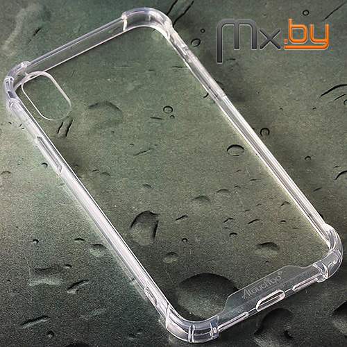 Чехол для iPhone X и Xs накладка (бампер) Atouch Anti Shock Case силиконовый прозрачный 