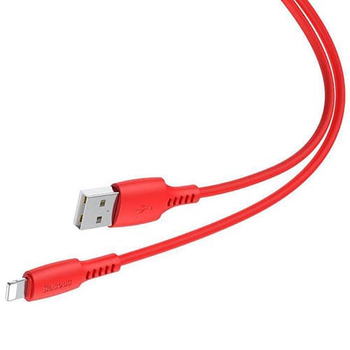 USB кабель Baseus Colorful Cable Type-C for iP, 18W, длина 1.2 метра (Красный) 