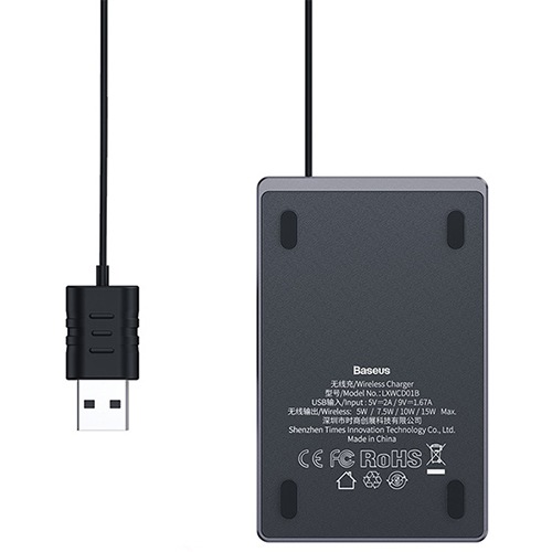 Беспроводное зарядное устройство Baseus Smart 2 in1 Wireless Charger (Черный)