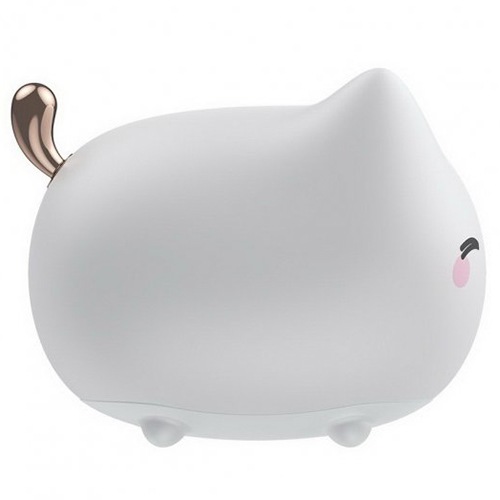 Ночник Baseus Cute Series Kitty Silicone Night Light (Белый)