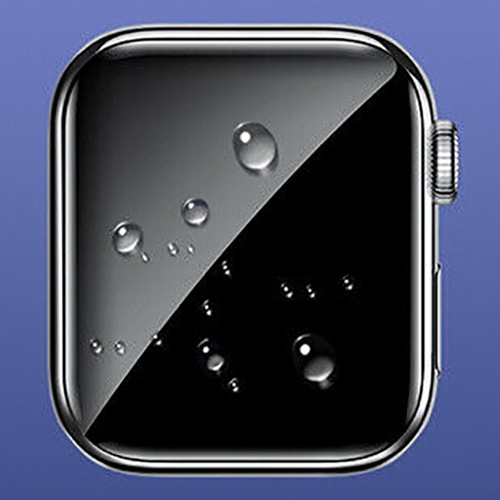 Защитное стекло для Apple Watch series 3 42мм Baseus Full-screen (черное)