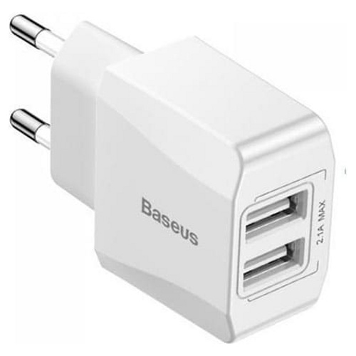Зарядное устройство Baseus Mini Dual-U 2.1A (CCALL-MN02) Белый 