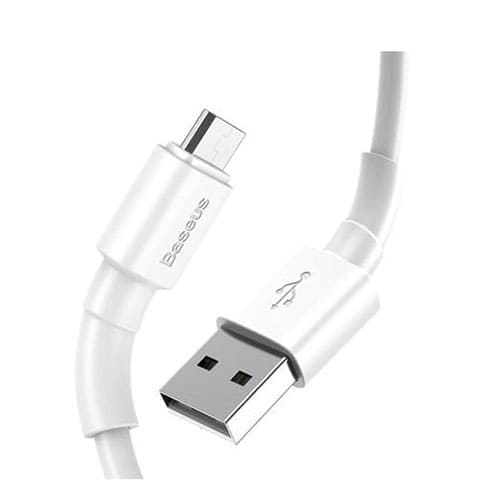 USB кабель Baseus  MicroUSB длина 1,0 метр (Белый) 