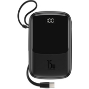 Аккумулятор внешний Baseus Qpow Digital Display Power Bank 10000 mAh (Черный) - фото