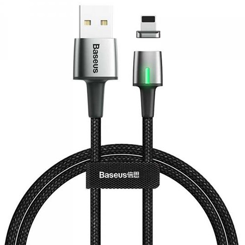 USB Кабель магнитный Lightning Baseus Zinc Magnetic Cable (Черный)