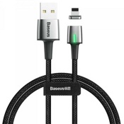 USB Кабель магнитный Lightning Baseus Zinc Magnetic Cable (Черный) - фото