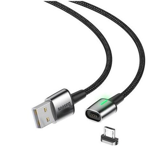 USB Кабель магнитный Lightning Baseus Zinc Magnetic Cable (Черный)