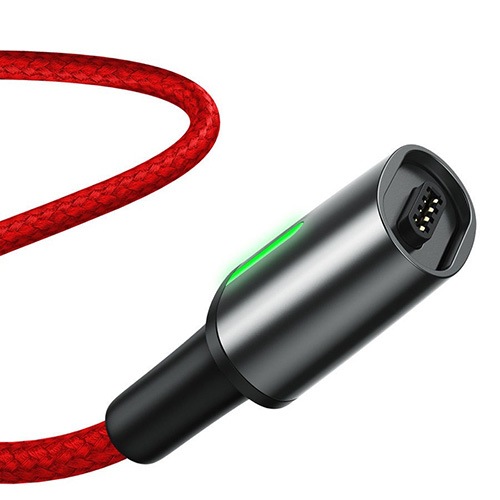 USB кабель магнитный Type-C Baseus Zinc Magnetic Cable 1 метр (Красный)