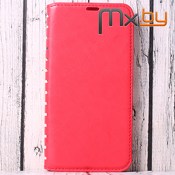 Чехол для Xiaomi Mi 9T кожаная книга Book Case красный - фото