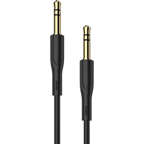 Аудио-кабель AUX Borofone BL1 для смартфонов и планшетов, 1,0 метр (Черный)