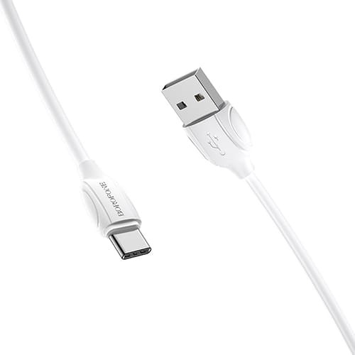 USB кабель Borofone BX19 Benefit Type-C длина 1,0 метр (Белый)