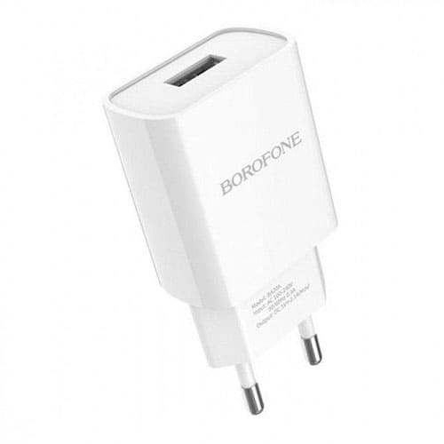 Зарядное устройство Borofone USB Travel Charger (BA19A) Белый