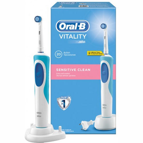 Электрическая зубная щетка Braun Oral-B Vitality Sensitive Clean (D12.513S)