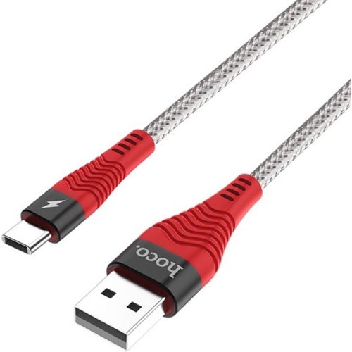 USB кабель Hoco U32 Type-C для зарядки и синхронизации, длина 1,0 метр (Красный)