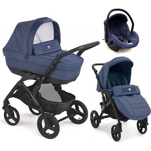 Детская коляска CAM Tris Smart (3 в 1) ART897025-T912 (Синий меланж) 