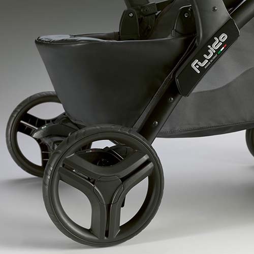 Детская коляска CAM Fluido Easy (3 в 1) ART877019-T886 (Вышивка  медведь, синий) 