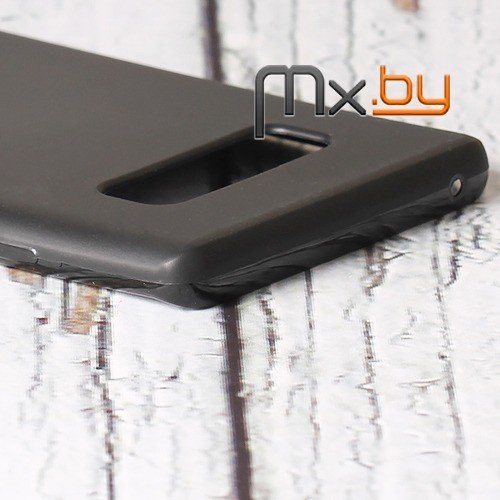 Чехол для Samsung Galaxy Note 8 накладка (бампер) силиконовый Cherry черный