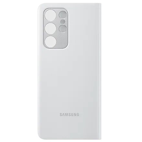 Чехол для Galaxy S21 Ultra книга Samsung Smart Clear View Cover светло-серый