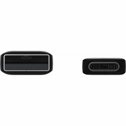 Комплект 2 шт USB кабеля Samsung Type-C для зарядки и синхронизации, длина 1,5 метра (Черный) 