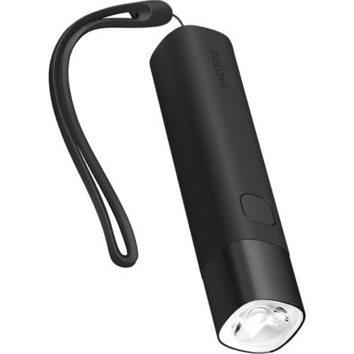 Фонарик Solove X3 Portable Flashlight Power Bank (Черный)