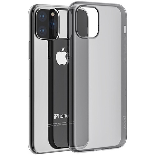 Чехол для iPhone 11 Pro накладка (бампер) силиконовый Hoco Light прозрачный серый  