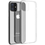 Чехол для iPhone 11 накладка (бампер) силиконовый Hoco Light прозрачный   - фото