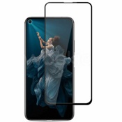 Защитное стекло 9D на экран для Huawei Honor 20 HD Glass 100% клеющая основа черное - фото