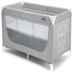 Манеж-кровать CAM Pisolino L118/247 (Дизайн Тедди серый) - фото