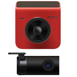 Видеорегистратор 70mai Dash Cam A400-1 + Камера заднего вида RC09 (Глобальная версия) Красный - фото