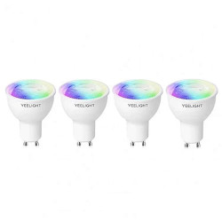 Умная лампа Yeelight LED Smart Bulb Multicolor GU10 (YGYC0120004WTEU) 4 шт. - фото