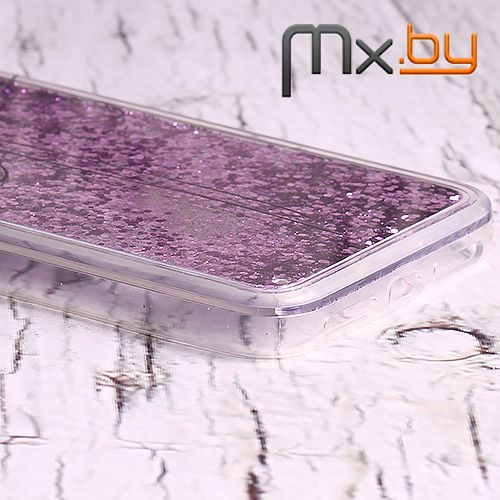 Чехол для iPhone Xs Max накладка (бампер) Аквариум фиолетовый