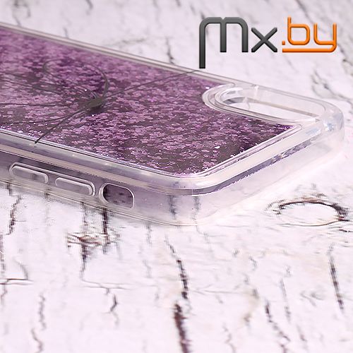 Чехол для iPhone Xs Max накладка (бампер) Аквариум фиолетовый