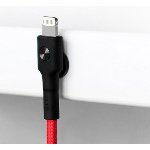 USB кабель ZMI MFi Lightning длина 30 см (Красный)