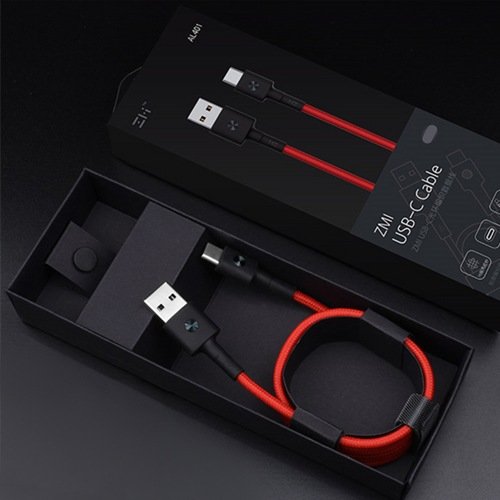 USB кабель Xiaomi ZMI Type-C длина 30 см (Красный)