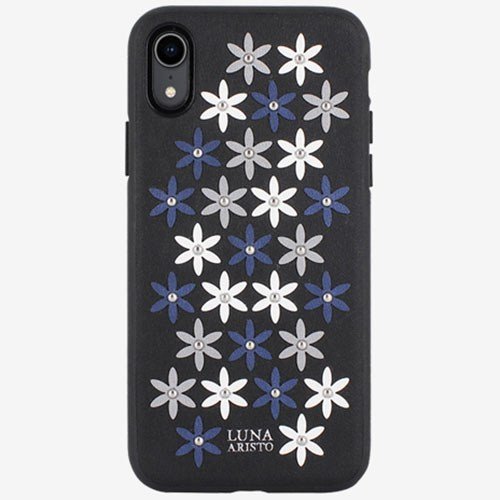 Чехол для iPhone Xr накладка (бампер) Luna Aristo Daisies черный