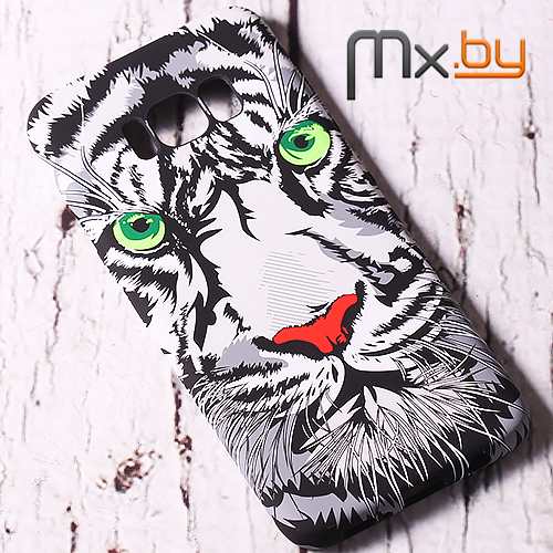 Чехол для Samsung Galaxy S8 накладка (бампер) силиконовый Luxo White Tiger