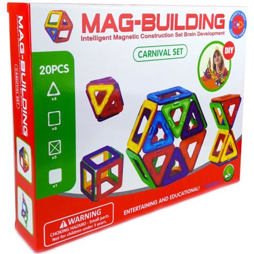 Магнитный Конструктор Mag-Building MG003 20 магнитов