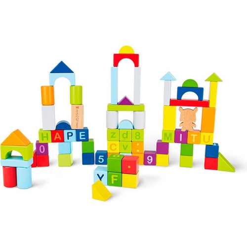 Конструктор деревянный Mi Bunny MITU Toy Hape 70 pcs Puzzle Building (M0001)
